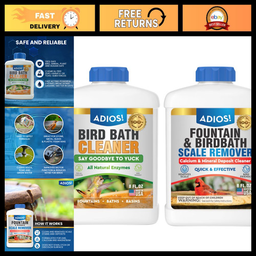 Bird fountain cleaner - fountain,